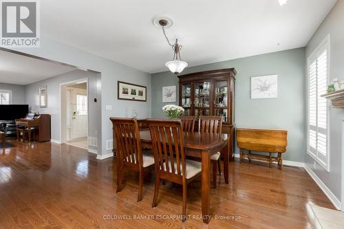 593 Caverhill Crescent, Milton, ON - Indoor Photo Showing Dining Room With Fireplace