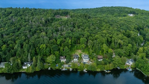 Photo aérienne - 201 217E Avenue, Saint-Hippolyte, QC - Outdoor With Body Of Water With View