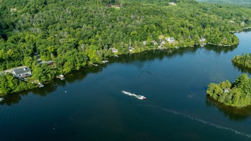 Photo aérienne - 201 217E Avenue, Saint-Hippolyte, QC - Outdoor With Body Of Water With View