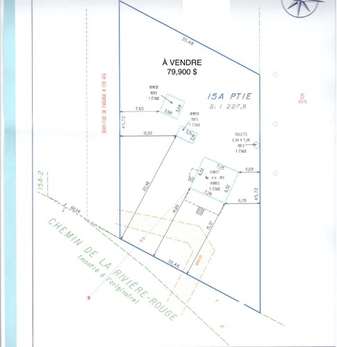 Plan (croquis) - 202 Ch. De La Rivière-Rouge, Harrington, QC - Other