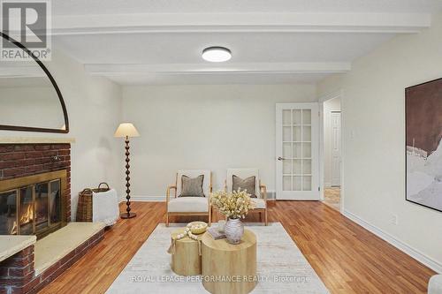 13 Centrepark Drive, Ottawa, ON - Indoor Photo Showing Living Room With Fireplace