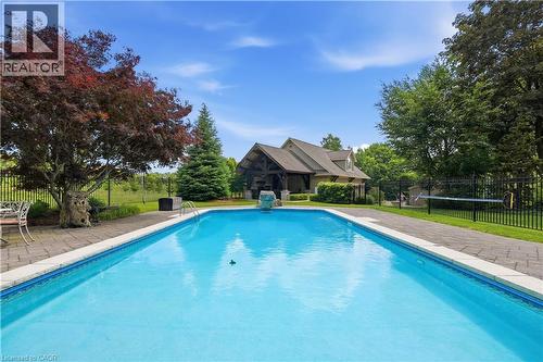314 7Th Concession Road E, Flamborough, ON - Outdoor With In Ground Pool With Backyard