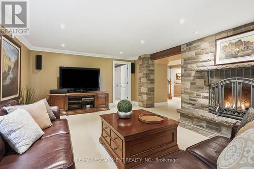 314 7Th Concession Road E, Hamilton, ON - Indoor Photo Showing Living Room With Fireplace
