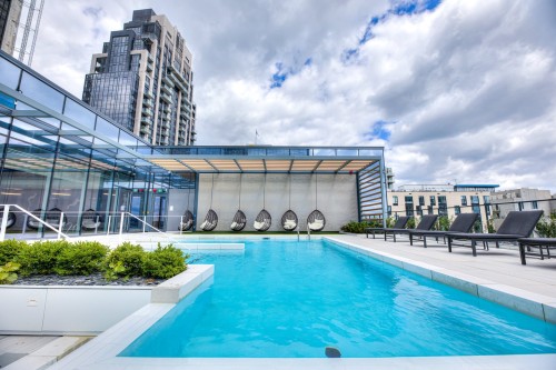 Pool - 1703-720 Rue St-Jacques, Montréal (Ville-Marie), QC - Outdoor With In Ground Pool