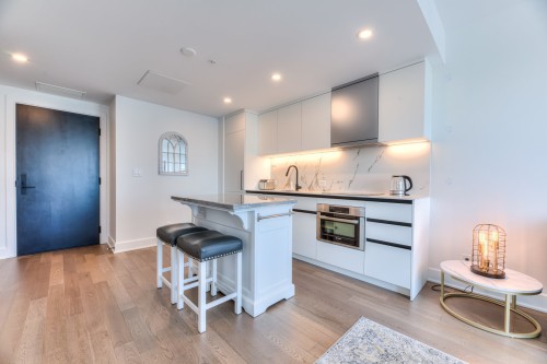 Kitchen - 1703-720 Rue St-Jacques, Montréal (Ville-Marie), QC - Indoor Photo Showing Kitchen With Upgraded Kitchen