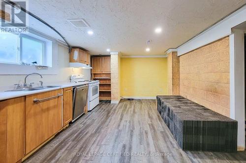 55 Garner Road, Hamilton, ON - Indoor Photo Showing Kitchen With Double Sink