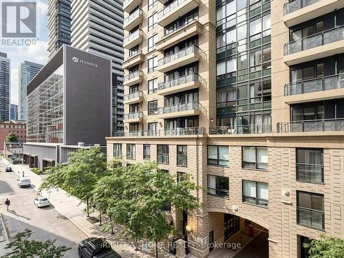 404 - 30 Hayden Street, Toronto, ON - Outdoor With Balcony With Facade