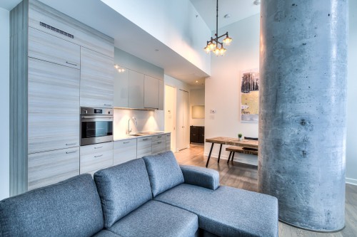 Salon - 207-1155 Rue De La Montagne, Montréal (Ville-Marie), QC - Indoor Photo Showing Living Room