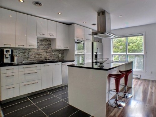 Kitchen - 202-450 Rue De La Gauchetière E., Montréal (Ville-Marie), QC - Indoor Photo Showing Kitchen With Upgraded Kitchen