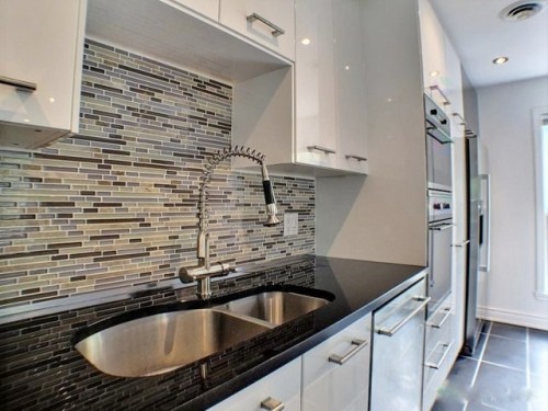 Kitchen - 202-450 Rue De La Gauchetière E., Montréal (Ville-Marie), QC - Indoor Photo Showing Kitchen With Double Sink