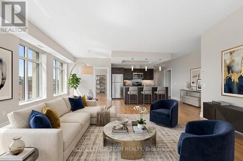 Virtually Enhanced in Luxury style - 1003 - 245 Kent Street N, Ottawa, ON - Indoor Photo Showing Living Room