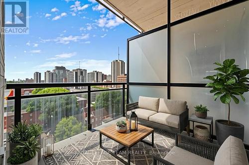 Private Balcony virtually enhanced for relaxing - 1003 - 245 Kent Street N, Ottawa, ON - Outdoor With Balcony With Exterior