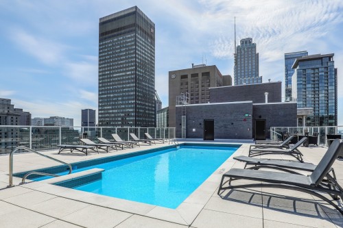 Pool - 1703-1211 Rue Drummond, Montréal (Ville-Marie), QC - Outdoor With In Ground Pool