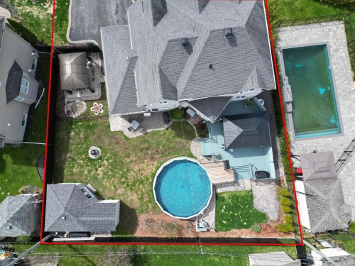 Cour - 13 Rue Des Cyprès, Saint-Philippe, QC - Outdoor With Above Ground Pool