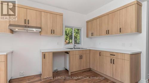 114 Fairview Avenue, St. Thomas, ON - Indoor Photo Showing Kitchen With Double Sink