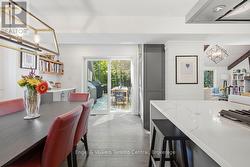 Sliding door leading to wrap-around deck - 