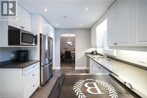 20 Hogarth Road, Brantford, ON - Indoor Photo Showing Kitchen With Double Sink