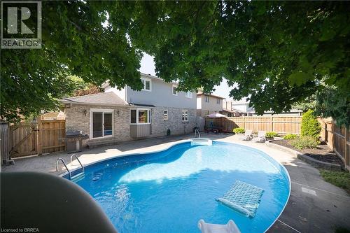 20 Hogarth Road, Brantford, ON - Outdoor With In Ground Pool With Deck Patio Veranda With Backyard