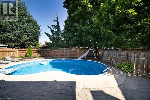 20 Hogarth Road, Brantford, ON - Outdoor With In Ground Pool With Backyard
