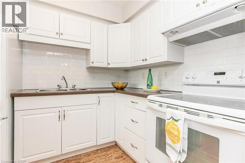 24 Midland Drive Unit# 402, Kitchener, ON - Indoor Photo Showing Kitchen With Double Sink
