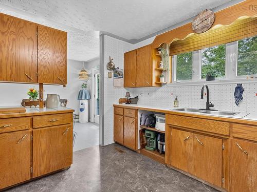 62 Murphys Road, Murphy Cove, NS - Indoor Photo Showing Kitchen With Double Sink