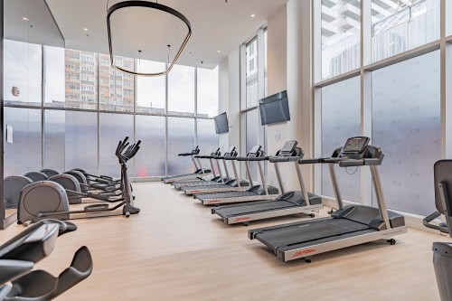 Exercise Room - 1110-2300 Rue Tupper, Montréal (Ville-Marie), QC - Indoor Photo Showing Gym Room