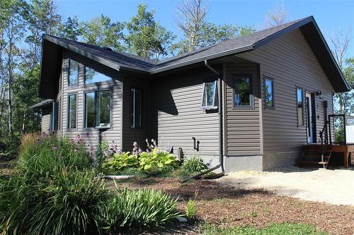 Low maintenance landscaping with loads of perennials, raspberries and trees for privacy. - 7 Dalvik Road, Gimli Rm, MB - Outdoor