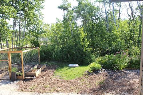Fenced in garden space. Picture is facing east. - 7 Dalvik Road, Gimli Rm, MB - Outdoor