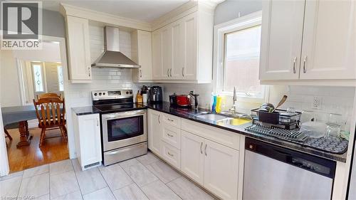 56 Lower Horning Road, Hamilton, ON - Indoor Photo Showing Kitchen With Double Sink
