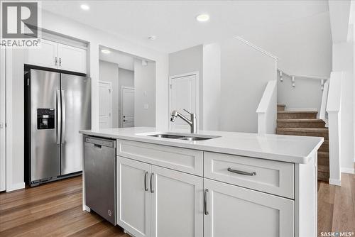 3296 Favel Drive, Regina, SK - Indoor Photo Showing Kitchen With Double Sink