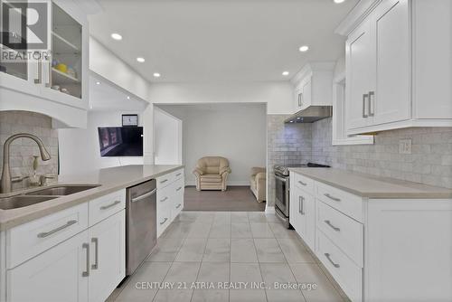 56 Tobermory Drive, Toronto, ON - Indoor Photo Showing Kitchen With Double Sink With Upgraded Kitchen