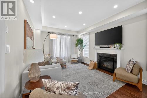 220 Great Falls Boulevard, Hamilton, ON - Indoor Photo Showing Living Room With Fireplace