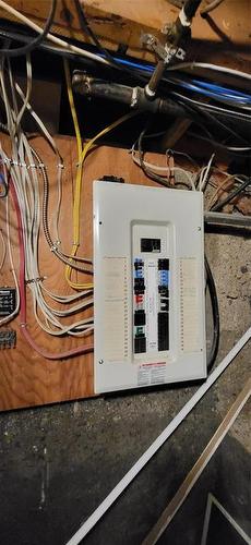 Upgraded electrical panel 100 Amps - 817 12Th Street, Brandon, MB - Indoor Photo Showing Basement