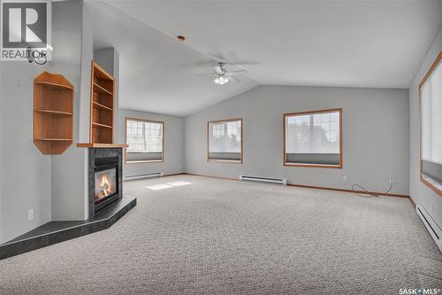 201 Centennial Road, Hague, SK - Indoor With Fireplace