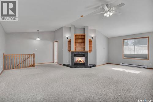 201 Centennial Road, Hague, SK - Indoor With Fireplace