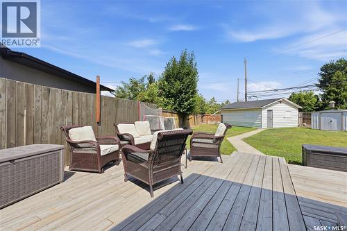 122 Montreal Avenue S, Saskatoon, SK - Outdoor With Deck Patio Veranda With Exterior