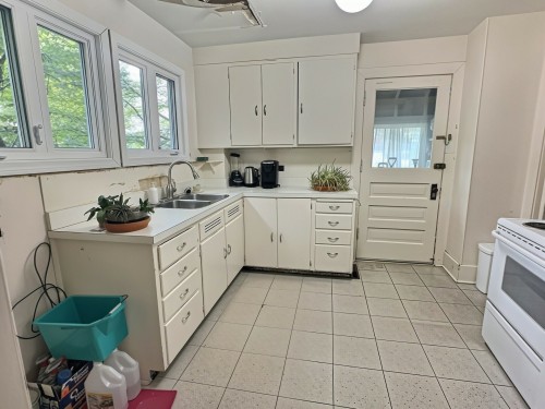 Cuisine - 113 3E Rue, Rouyn-Noranda, QC - Indoor Photo Showing Kitchen With Double Sink
