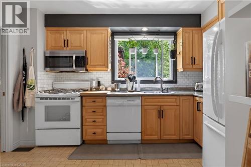 28 Ramsgate Drive, Stoney Creek, ON - Indoor Photo Showing Kitchen With Double Sink