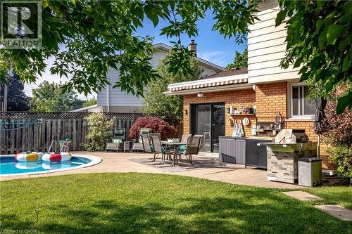 28 Ramsgate Drive, Stoney Creek, ON - Outdoor With In Ground Pool
