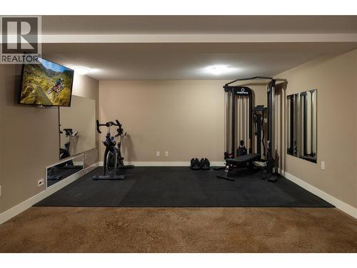 Big Workout room - 7261 Silver Ridge Drive, Vernon, BC - Indoor Photo Showing Gym Room