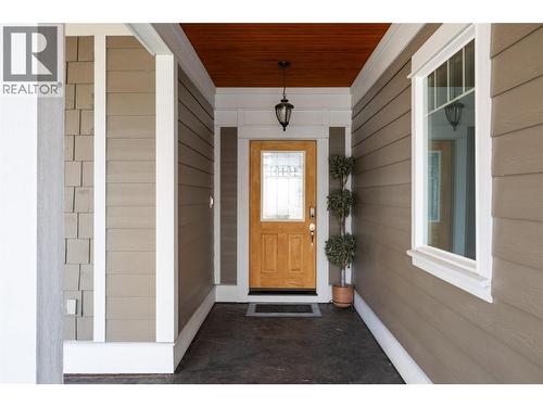 Craftsmanship everywhere upon Entry - 7261 Silver Ridge Drive, Vernon, BC - Outdoor With Exterior