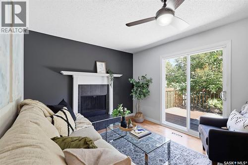 19 Nash Place, Saskatoon, SK - Indoor Photo Showing Living Room With Fireplace