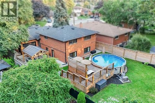 24 Garvey Crescent, Hamilton, ON - Outdoor With Above Ground Pool