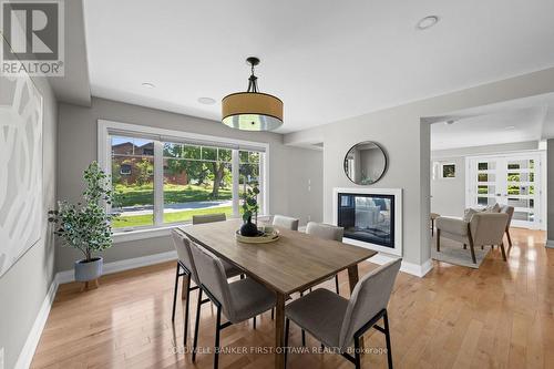 199 Mountbatten Avenue, Ottawa, ON - Indoor Photo Showing Dining Room With Fireplace