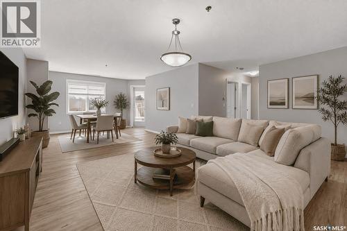106 6345 Rochdale Boulevard, Regina, SK - Indoor Photo Showing Living Room