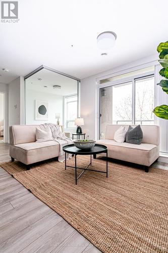 206 - 455 Charleton Avenue E, Hamilton, ON - Indoor Photo Showing Living Room