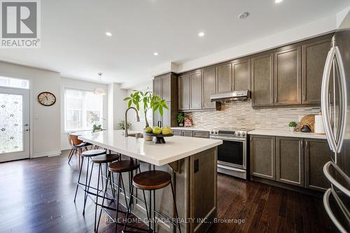 558 Bartleman Terrace, Milton, ON - Indoor Photo Showing Kitchen With Stainless Steel Kitchen With Upgraded Kitchen
