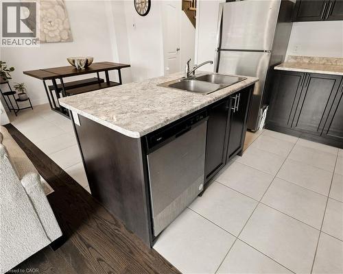 166 Deerpath Drive Unit# 49, Guelph, ON - Indoor Photo Showing Kitchen With Double Sink