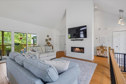 Salon - 12 Rue Stone Haven, Lac-Brome, QC - Indoor Photo Showing Living Room With Fireplace