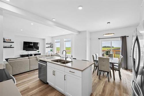 217 Blackbird Way, Grande Pointe, MB - Indoor Photo Showing Kitchen With Double Sink